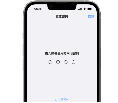 岚皋iPhone屏幕维修分享iPhone屏幕使用时间密码忘记了怎么办 