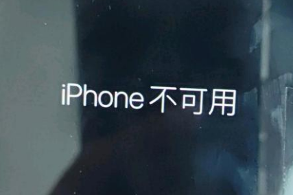 岚皋苹果服务网点分享锁屏界面显示“iPhone 不可用”如何解决 