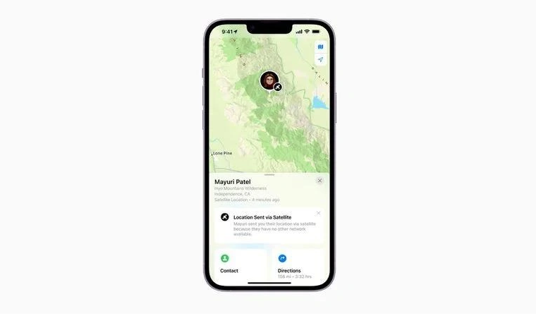 岚皋苹果14维修分享iPhone14系列中 FindMy功能通过卫星分享位置方法教程 